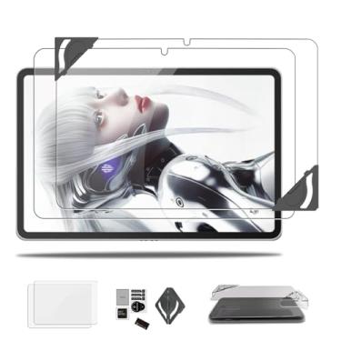 Imagem de NOUKAJU Protetor De Tela Para Tablet Gamer Redmagic Nova 10,9", Película Vidro Temperado, Hd, Dureza 9H, Antirriscos, Antiimpressão Digital, Red Magic Protector [Pacote Com 2]