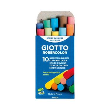 Imagem de Giz Escolar Giotto Colorido com 10 Unidades, UNICA, U