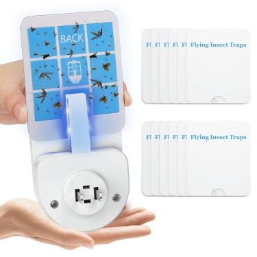 Imagem de Pacote com 12 placas de cola para moscas SQWJP e armadilhas de insetos