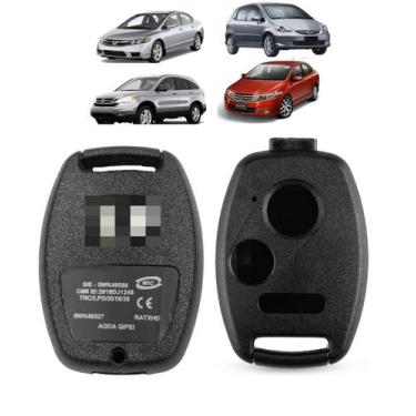 Imagem de Capa Carcaça Oca Da Chave Civic City Fit 3Botoes Com Panico