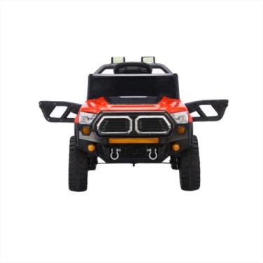 Imagem de Carrinho Jipe Elétrico Infantil Vermelho 12V Bluetooth Leds - Bribri