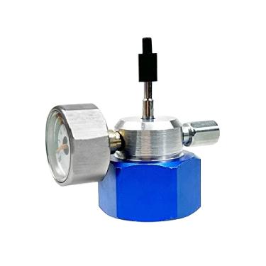 Imagem de YIGUCS Adaptador de enchimento de propano Airsoft para gás verde com manômetros de pressão e capa protetora de dedal, uso com tanque de acampamento de propano