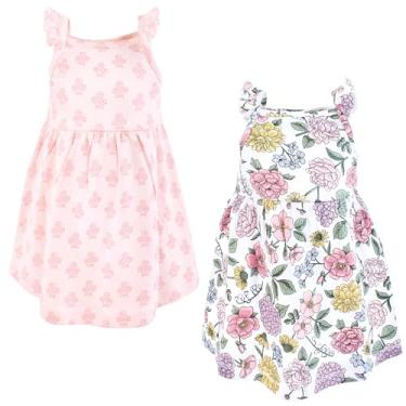 Imagem de Hudson Baby Vestidos de algodão para bebês meninas, Flor vintage, 9-12 Meses