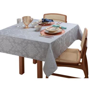Imagem de Toalha De Mesa 8 Lugares Retangular Nobre Jacquard 1,60x2,60m - raner,
