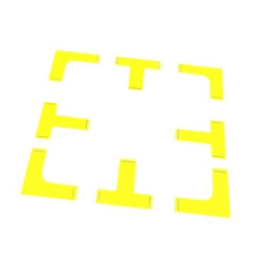 Imagem de menolana Marcador de de pickleball, crie mini quadras, treinamento, placa de obstáculo, conjunto de marcação de linhas antiderrapantes, marcador de, 4 T Shape 4 L Shape