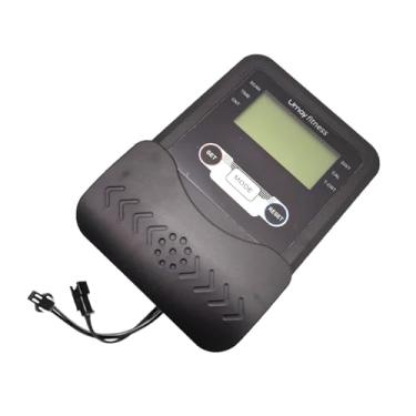 Imagem de rockible Máquina de remo Speedometer Exercício de bicicleta Tela estacionária Medidor de bicicleta estacionária, Preto