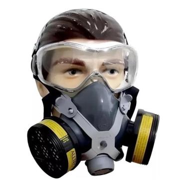 Imagem de 2X Máscara Respiratória Protetora Semi Facial Epi Com 2 Filt