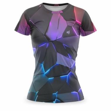 Imagem de Blusa Feminina Academia Moda Fitness Dry fit Caminhada Treino Tshirt E