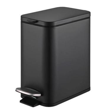 Imagem de Lixeira C/ Pedal Frma 5L Carbono Preto Brinox 3064/103