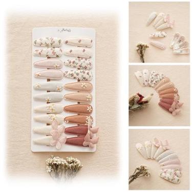 Imagem de Pacote de 20 clipes de cabelo Fancy Clouds para meninas e bebês com bo