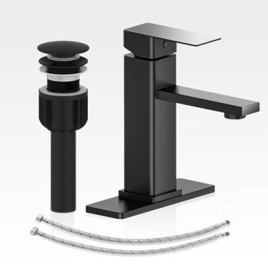 Imagem de Conjunto de torneiras de banheiro Casavilla BF1001B com dreno pop-up p