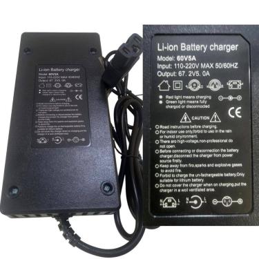 Imagem de Carregador Bateria Lítio Para Bicicleta Elétrica Scooter 60V