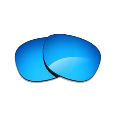 Imagem de Alphax Lentes de reposição polarizadas Elite espelhadas Ice Blue para óculos de sol Ray Ban Stories Meteor RW4005 51 mm