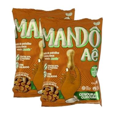 Imagem de Kit 2X: Biscoito de Polvilho Cenoura e Cúrcuma Mandô Aê 40g