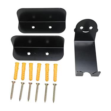 Imagem de Suporte de parede para bicicleta, suporte de aço carbono de alta resistência, design minimalista, compacto, economizador de espaço, armazenamento de garagem, preto