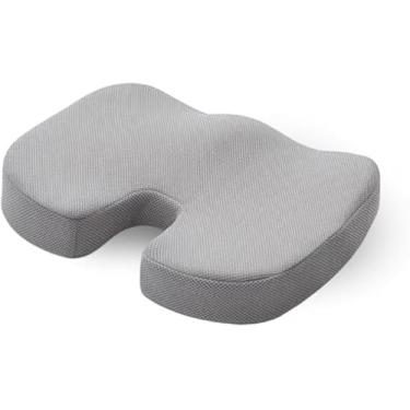 Imagem de Almofada Ortopédica Ergonômica com Espuma Gel de Alta Densidade - Suporte para Cóccix e Coluna, Uso em Escritório Carro e Casa