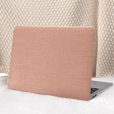 Imagem de Seorsok Compatível com MacBook Pro de 13 polegadas M2 2023, 2022, 2021-2016, A2338, M1, A2251, A2289, A2159, A1989, A1708, A1706, capa rígida de couro com capa de teclado transparente, avermelhada