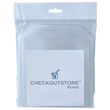 Imagem de CheckOutStore 50 bolsos de armazenamento transparentes para carimbos e moldes e estêncil (6 3/4 x 6 3/4)