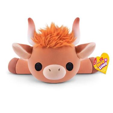 Imagem de Pelúcia Hug-A-Lumps Pequena 0,75kg - Vaca Marrom Holly - Candide