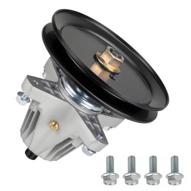 Imagem de AotoParts Conjunto de eixo de deck de cortador de grama 618-09258 compatível com Cub Cadet XT2-LX46 XT1-LT46 Craftsman T2400 Troy Bilt Super Bronco 46 XP 46I XP com decks de 118 cm de substituição