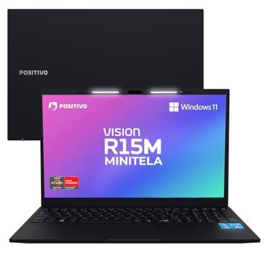 Imagem de Notebook Positivo Vision R15M AMD Ryzen 7-5825U Linux 16GB RAM 512GB SSD Wi-Fi 6 Tela 15” Full HD IPS Antirreflexo - Minitela - Permite upgrade de memória RAM e SSD - Preto