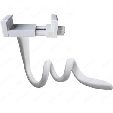 Imagem de Suporte de câmera flexível de liga de alumínio e magnésio com clipe para iPhone 15, 14 e 10.2-17.8 cm Nfant Optics DXR 8 & DXR-8 Pro e a maioria dos outros monitores de bebê, suporte universal para