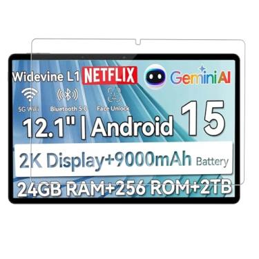 Imagem de Oshmirian Protetor de tela para tablet Blackview Mega2 de 12 polegadas – vidro temperado, dureza 9H, antiarranhões, sem bolhas, transparente HD, fácil instalação