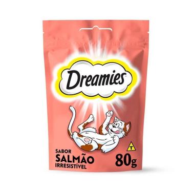Imagem de Petisco Dreamies Salmão Para Gatos Adultos 80 g