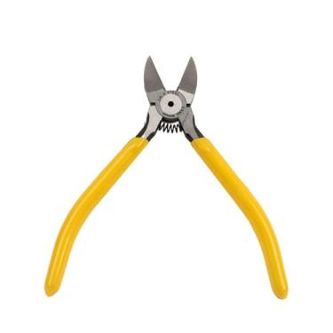 Imagem de Cortadores de fio compactos ultra afiados de 19 cm com alicate de ponta plana longa ideal para cortar artesanato, flores, plásticos, eletrodomésticos e qualquer necessidade de corte limpo. Cortador de