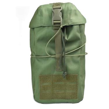Imagem de Bolsa tática Molle de grande capacidade, bolsa de despejo com cordão, bolsa utilitária tática, bolsa de reciclagem, bolsa de cintura para cinto (verde militar)