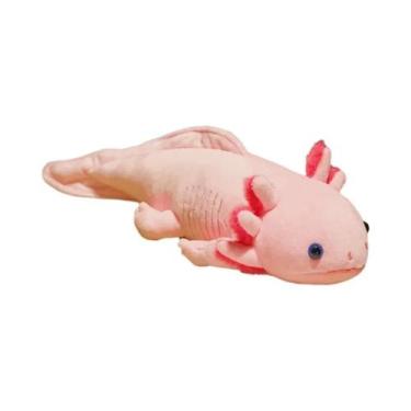Imagem de Brinquedo De Pelúcia Axolotl Colorido Kawaii De 45cm, Almofada Longa D