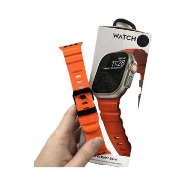 Imagem de Pulseira Esportiva De Silicone Para iWatch Ultra2 Apple Watch 46mm 49m