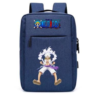 Imagem de Mochila Com Estampa DTF Anime Pirata Menino Piece Infantil Escolar Com