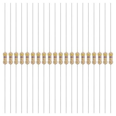 Imagem de YOKIVE 200 peças 1/4W (0,25 Watts) 4,7 Ohm 5% de resistor de filme de carbono, resistor fixo único de filme de carbono | Ótimo para dispositivos eletrônicos DIY, placas de circuito, sensores