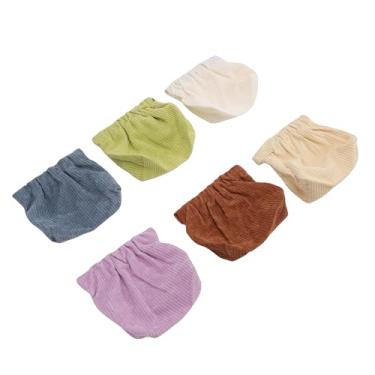 Imagem de ZJchao Bolsa de Armazenamento de Gravata de Cabelo de Veludo, Portátil, Macio e Leve, Organizador de Maquiagem para Laços de Cabelo, Joias, Cosméticos, Viagem, Casa, Escritório, Uso, (Conjunto de 6