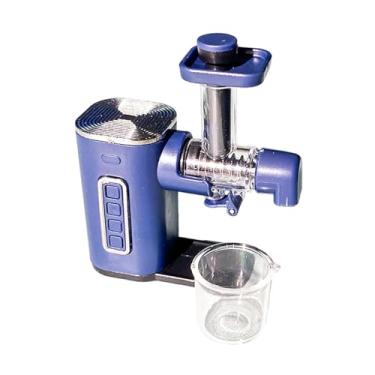 Imagem de KiBcsLic Espremedor de frutas em escala 1/12, acessório para cena de, simulação, decoração de casa de bonecas, pequeno eletrodoméstico de cozinha, Azul Escuro