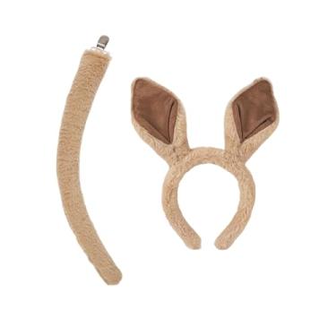 Imagem de Faixa de cabeça de cavalo, acessórios de fantasia de cosplay de festival, conjunto de acessórios de cabeça de festa de rabo de cavalo para celebração de sessão de fotos de férias