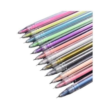 Imagem de Conjunto De Canetas Gel Coloridas Kawaii 12PCS Canetas Esferográficas 