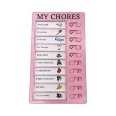 Imagem de Cartão De Autodisciplina Ferramenta Mágica Lista De Tarefas Plástica P