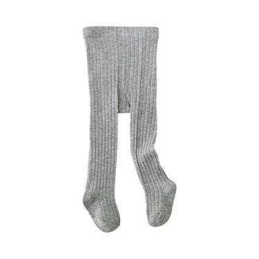 Imagem de Meia-calça De Listras Verticais Para Bebê Menina, Peça Única, Simples 