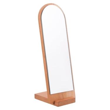 Imagem de TOYANDONA Espelho de Corpo Inteiro para Casa de Bonecas - Espelho Em Miniatura de Madeira para Casa de Bonecas, Acessório de Mobília Em Miniatura para Decoração de de