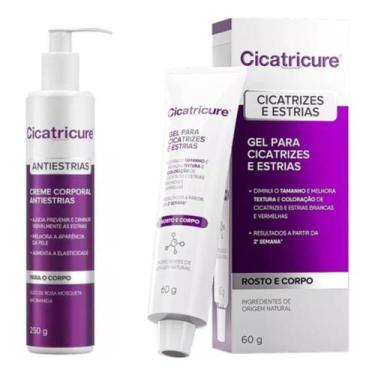 Imagem de Kit Cicatricure Antiestrias Facial (50g) Corporal (250g)