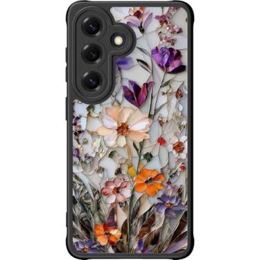 Imagem de DEENAKIN Capa fofa para Samsung Galaxy S26 Plus, capa rígida floral estética, compatível com Magsafe, capa protetora fina e moderna exclusiva etro coquete ocidental para mulheres e meninas, veias