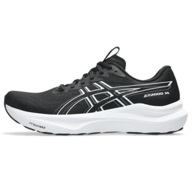 Imagem de ASICS Tênis de corrida masculino GT-2000 14, Preto/branco, 9 X-Wide