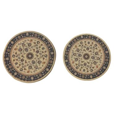 Imagem de Jogo de Descanso de Panela, 2 Peças, Estampado, Emborrachado, 18cm e 20cm de Diâmetro, Base de Borracha (Persa)