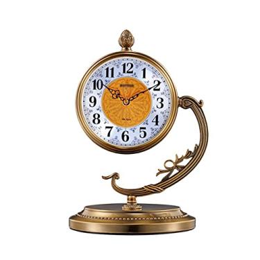 Imagem de Relógio de mesa vintage relógio de mesa relógio de sala de estar decoração relógio de mesa relógio relógio de cornija para sala de estar