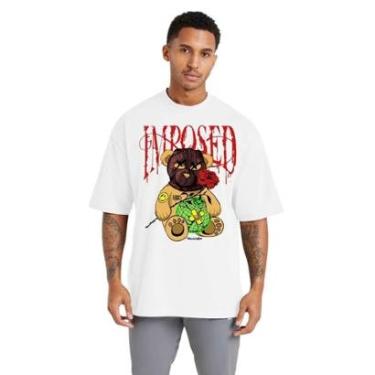 Imagem de Camiseta Oversized Estampada Masculina Algodão Conforto para Treino e Uso Diário-Masculino