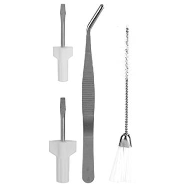 Imagem de Generic Conjunto de Ferramentas de Limpeza de Máquina de Costura de para Limpeza Doméstica de Aço Inoxidável, Plástico