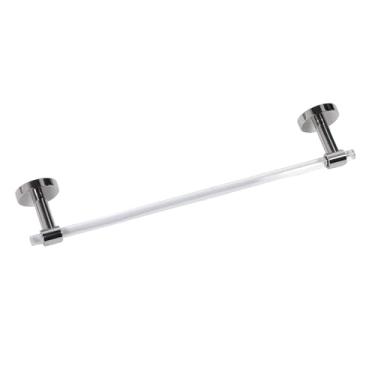 Imagem de FTVOGUE Suporte de Toalha Haste Minimalista Luz Luxo Acrílico Fixado na Parede Barra Toalha para Banheiro Com Ferramenta Instalação para Casa Hotel Apartamento (40cm)