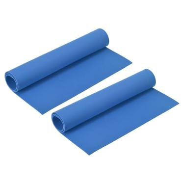 Imagem de Generic Folhas de espuma artesanais 19 x 12 polegadas 1 mm EVA artesanato folhas de espuma de papel de espuma para projetos de artesanato DIY cosplay modelagem, azul escuro, 2 folhas